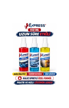 Kışlık 3'lü Oto Bakım Sprey Set Buğu Önleyici Buz Çözücü Yağmur Kaydırıcı 3x150ml Etkili Kalıcı Güç - 606751268 Kışlık 3'lü Oto Bakım Sprey Set Buğu Önleyici Buz Çözücü Yağmur Kaydırıcı 3x150ml Etkili Kalıcı Güç - 606751268
