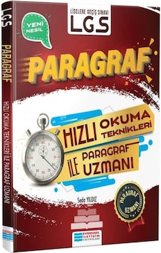 LGS Hızlı Okuma Teknikleri İle Paragraf Uzmanı- Evrensel İletişim Yayınları LGS Hızlı Okuma Teknikleri İle Paragraf Uzmanı- Evrensel İletişim Yayınları