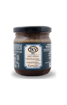 Tkv Bal + Polen + Keçiboynuzu Pekmezi + Siyah Üzüm Çekirdeği 210 G Tkv Bal + Polen + Keçiboynuzu Pekmezi + Siyah Üzüm Çekirdeği 210 G