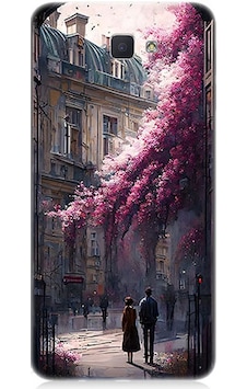Samsung Galaxy J5 Prime Uyumlu Çiçekli Sokak Desenli Silikon Kılıf Samsung Galaxy J5 Prime Uyumlu Çiçekli Sokak Desenli Silikon Kılıf