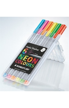 Staedtler Fineliner Triplus Kalem 6 Li Neon 334 Sb6Cs3