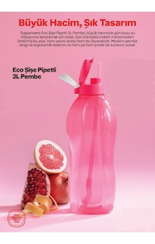 Eco Şişe Pipetli 2 L Pembe Pembe Eco Şişe Pipetli 2 L Pembe Pembe