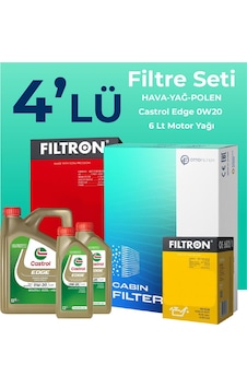 Filtron Volvo Xc60 2.0 Dizel D4 Filtre Bakım Seti Castrol Motor Yağlı (2017-2019) 4 Lü Filtron Volvo Xc60 2.0 Dizel D4 Filtre Bakım Seti Castrol Motor Yağlı (2017-2019) 4 Lü