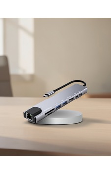 8 Port Type-c Çoklayıcı Macbook Uyumlu Tf Sd Kart Dönüştürücü Standart 8 Port Type-c Çoklayıcı Macbook Uyumlu Tf Sd Kart Dönüştürücü Standart