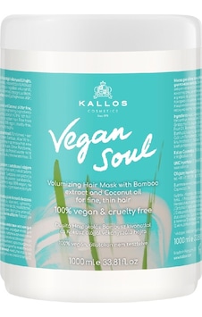 Kallos Cosmetics Vegan Soul İnce Telli Saç için Saç Maske 1 L