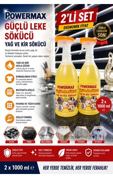 Güçlü Leke Sökücü 1000 Ml X 2 Adet Yoğun Kir Ve Leke Temizleyici Ekonomik Set - 881977525 Güçlü Leke Sökücü 1000 Ml X 2 Adet Yoğun Kir Ve Leke Temizleyici Ekonomik Set - 881977525