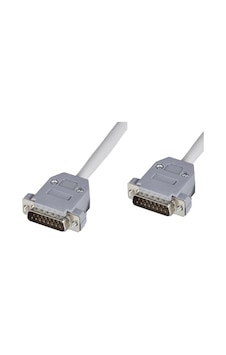 D-Sub Kablo - 2 Sıra 15 Pin - Erkek - Erkek - 1.8 Metre D-Sub Kablo - 2 Sıra 15 Pin - Erkek - Erkek - 1.8 Metre