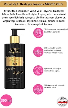 Apis Natural Mystic Oud Besleyici El ve Vücut Losyonu 300 ML Apis Natural Mystic Oud Besleyici El ve Vücut Losyonu 300 ML