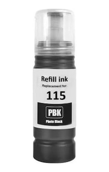 Epson T115pbk 70ml İle Uyumlu, Photo Siyah Mürekkep Epson T115pbk 70ml İle Uyumlu, Photo Siyah Mürekkep