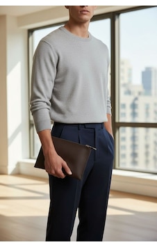 Plush Studıo Istanbul Noır Case Deri Clutch El Çantası Şık, Minimal & Zamansız Tasarım Kahverengi Kahverengi Plush Studıo Istanbul Noır Case Deri Clutch El Çantası Şık, Minimal & Zamansız Tasarım Kahverengi Kahverengi