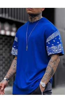 Altamira Erkek Duman Gri Kol Desenli Oversize T-shirt 001 Altamira Erkek Duman Gri Kol Desenli Oversize T-shirt 001