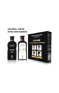Stop Whıte Stopwhite Saç Sakal Siyahlaştırıcı Şampuan Seti 400 Ml Stop Whıte Stopwhite Saç Sakal Siyahlaştırıcı Şampuan Seti 400 Ml