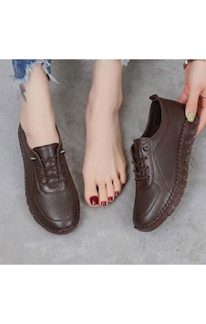 Beren Hakiki Deri Acı Kahve Kadın Ayakkabı Lazer Delikli Ortopedik Taban Casual Günlük Yürüyüş Ayakkabısı Sneakers Kahverengi Beren Hakiki Deri Acı Kahve Kadın Ayakkabı Lazer Delikli Ortopedik Taban Casual Günlük Yürüyüş Ayakkabısı Sneakers Kahverengi
