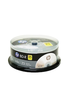 HP Blu-Ray Bd-R 6X 25Gb 25Li Cake Box Printable
