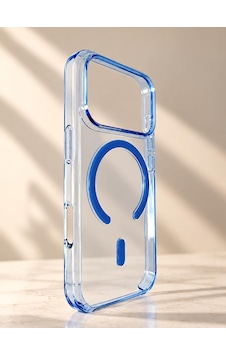 Premium Tpu Şeffaf Mavi Kılıf İphone 18 Pro İle Uyumlu-magsafe Premium Tpu Şeffaf Mavi Kılıf İphone 18 Pro İle Uyumlu-magsafe