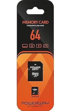 Powerway Pwr-64 64 Gb Micro Sd Hafıza Kartı Class 10 Powerway Pwr-64 64 Gb Micro Sd Hafıza Kartı Class 10