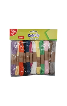 Bubu Renkli Kağıt İp 12 Li Bubu Renkli Kağıt İp 12 Li