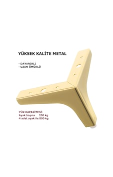 15 Cm Modern Model Gold Metal Mobilya, Dolap, Koltuk, Kanepe, Tv Ünitesi Ayakları Metal 1 Adet Diğer 15 Cm Modern Model Gold Metal Mobilya, Dolap, Koltuk, Kanepe, Tv Ünitesi Ayakları Metal 1 Adet Diğer