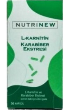 Nutrinew Vitamins Karabiber Extreli L-Karnitin 30 Kapsül