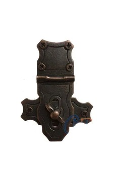 Dekoratif Anahtarlı Sandık Askısı - 40x55mm, Oksit, 100 Adet Sarı Dekoratif Anahtarlı Sandık Askısı - 40x55mm, Oksit, 100 Adet Sarı