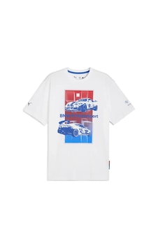 Puma Bmw Mms Block Tee Beyaz Erkek T-shirt Puma Bmw Mms Block Tee Beyaz Erkek T-shirt