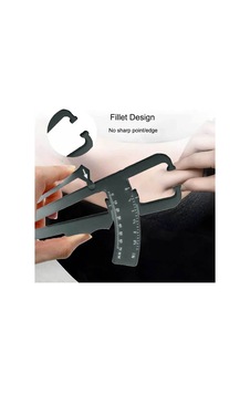 Fitness Için Vücut Plastik Skinfold, Yağ Ölçer,yağ Kaliper, Caliper 17 Cm Beyaz, Whıte Sıyah