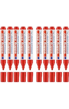 Edding 260 Kırmızı Yazı Tahtası Kalemi 10 Adet Edding 260 Kırmızı Yazı Tahtası Kalemi 10 Adet