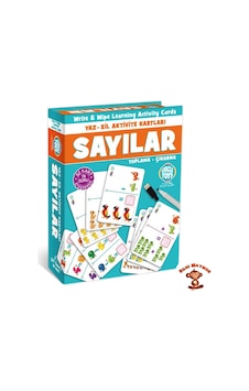Circle Toys Sayılar Yaz-sil Aktivite Kartları Çift Taraflı 32kart