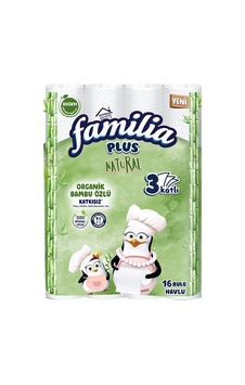 Familia Plus Natural Havlu 16'lı 3'li Avantaj Paketi Mıchu