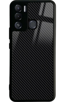 Tecno Pova Neo Carbon Tasarımlı Glossy Telefon Kılıfı Siyah Tecno Pova Neo Carbon Tasarımlı Glossy Telefon Kılıfı Siyah