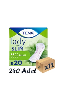 Tena Lady Slim Mini 2 Damla Kadın Mesane Pedi 20'Li 12 Paket 240 Adet Tena Lady Slim Mini 2 Damla Kadın Mesane Pedi 20'Li 12 Paket 240 Adet