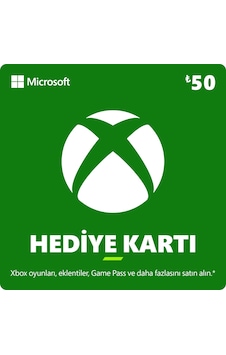 Microsoft Xbox Hediye Kartı 50 TL Microsoft Xbox Hediye Kartı 50 TL