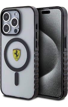 Apple iPhone Uyumlu 15 Pro Max Kılıf Ferrari Lisanslı M-safe Şarj Özellikli Tırtıklı Kenar Tasarıml Renksiz Apple iPhone Uyumlu 15 Pro Max Kılıf Ferrari Lisanslı M-safe Şarj Özellikli Tırtıklı Kenar Tasarıml Renksiz