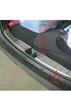 Mitsubishi Asx 2010 2017 Arka Tampon Eşiği Krom