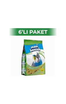 Mavi Boncuk Natural Kabuksuz Muhabbet Kuşu Yemi 400 Gr 6 Adet