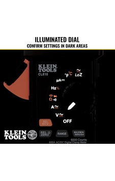Klein Tools El Feneri, 600a Ac/dc Otomatik Değişen, Gerçek Rms, Ncvt, Ölçümler Akım, Loz, Sıcaklık