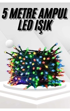 Ledli Fişli Led Dekor Lambası 5m Rgb Yılbaşı Ağacı Sıkkkkk3-e3cbe Diğer