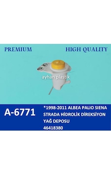 Ayhan A6771-99 Hidrolik Direksiyon Yağ Deposu Kapaklı Palio-strada-siena-albea-doblo-fiorino 1.3 Mtj 46418380 Ayhan A6771-99 Hidrolik Direksiyon Yağ Deposu Kapaklı Palio-strada-siena-albea-doblo-fiorino 1.3 Mtj 46418380