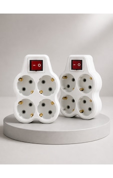 Kablosuz Duvar Tipi Priz Çoğaltıcı 4 Çıkışlı Anahtarlı 2 Adet Avantajlı Set 0 Kablosuz Duvar Tipi Priz Çoğaltıcı 4 Çıkışlı Anahtarlı 2 Adet Avantajlı Set 0