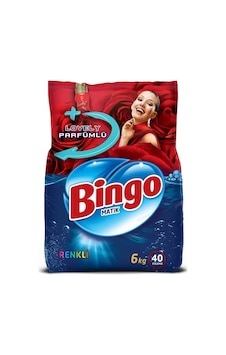 Bingo Renkliler İçin Lovely Parfümlü Toz Çamaşır Deterjan 40 Yıkama 6 KG Bingo Renkliler İçin Lovely Parfümlü Toz Çamaşır Deterjan 40 Yıkama 6 KG