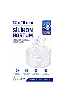%100 Silikon Hortumu 12x16 Mm-iç Çap 12 Mm-dış Çap 16 Mm-3 Metre-gıda Temasına Uygun, Şeffaf, Esnek Bağlantı Hortumu - 923017389 %100 Silikon Hortumu 12x16 Mm-iç Çap 12 Mm-dış Çap 16 Mm-3 Metre-gıda Temasına Uygun, Şeffaf, Esnek Bağlantı Hortumu - 923017389