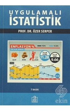 Uygulamalı İstatistik - Özer Serper - Ezgi Kitabevi Yayınları Uygulamalı İstatistik - Özer Serper - Ezgi Kitabevi Yayınları