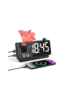 Valkyrie Projeksiyonlu Dijital Alarm Saat Dahili Bataryalı Led Ekranlı Usb Şarj Çıkışlı Siyah Valkyrie Projeksiyonlu Dijital Alarm Saat Dahili Bataryalı Led Ekranlı Usb Şarj Çıkışlı Siyah
