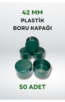 Plastik Boru Kapağı 42 Mm 50 Adet - Yeşil Plastik Boru Kapağı 42 Mm 50 Adet - Yeşil