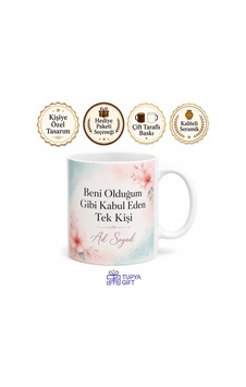 İsme Özel Olduğum Gibi Kabul Eden Yazılı Kupa Bardak Hediye Beyaz / Çok Renkli İsme Özel Olduğum Gibi Kabul Eden Yazılı Kupa Bardak Hediye Beyaz / Çok Renkli