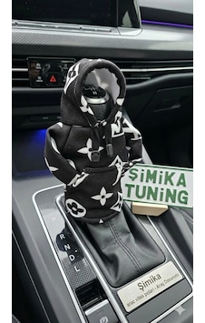 Lv Desen Otomobil Polar Vites Topuzu Kılıfı Hoodie Vites Topuz Kıyafeti Siyah Beyaz Lv Desen Otomobil Polar Vites Topuzu Kılıfı Hoodie Vites Topuz Kıyafeti Siyah Beyaz