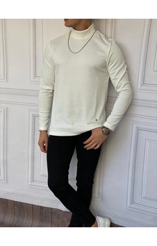 Modefendi Slim Fit İtalyan Kesim Tam Balıkçı Boğazlı Kazak Krem Modefendi Slim Fit İtalyan Kesim Tam Balıkçı Boğazlı Kazak Krem