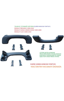 Renault Megane 2 Scenic Clio 3 Tavan El Tutamağı