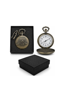 10 Adet Köstekli Saat Ayasofya Tasarımlı Cep Saati, Pocket Watch, 4 X 5 Cm 10 Adet Köstekli Saat Ayasofya Tasarımlı Cep Saati, Pocket Watch, 4 X 5 Cm