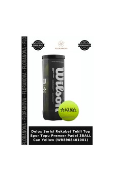 Delux Serisi Rekabet Tekli Top Spor Topu Premıer Padel 3ball Can Yellow Wr8908401001 Delux Serisi Rekabet Tekli Top Spor Topu Premıer Padel 3ball Can Yellow Wr8908401001